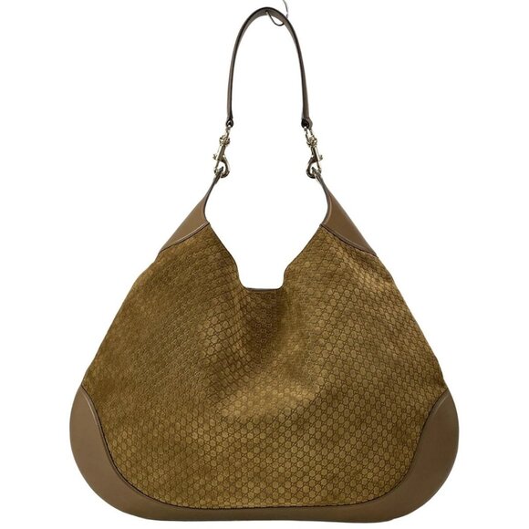 Auth GUCCI Micro GG 815923 Brown Suede Leather - Shoulder Bag - Picture 2 of 16